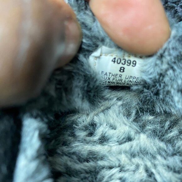 Minnetonka Women’s Black Suede Moccasin Slippers — Size 8M, Faux-Fur Lined - Picture 7 of 7